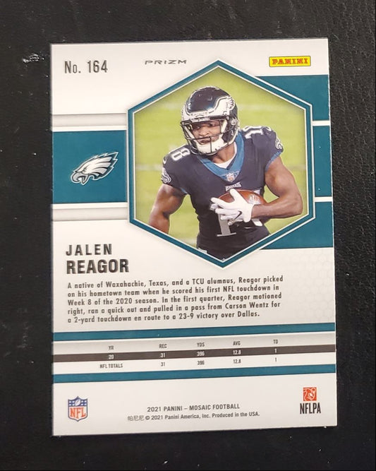 2021 Panini Mosaic Blue Reactive Jalen Reagor