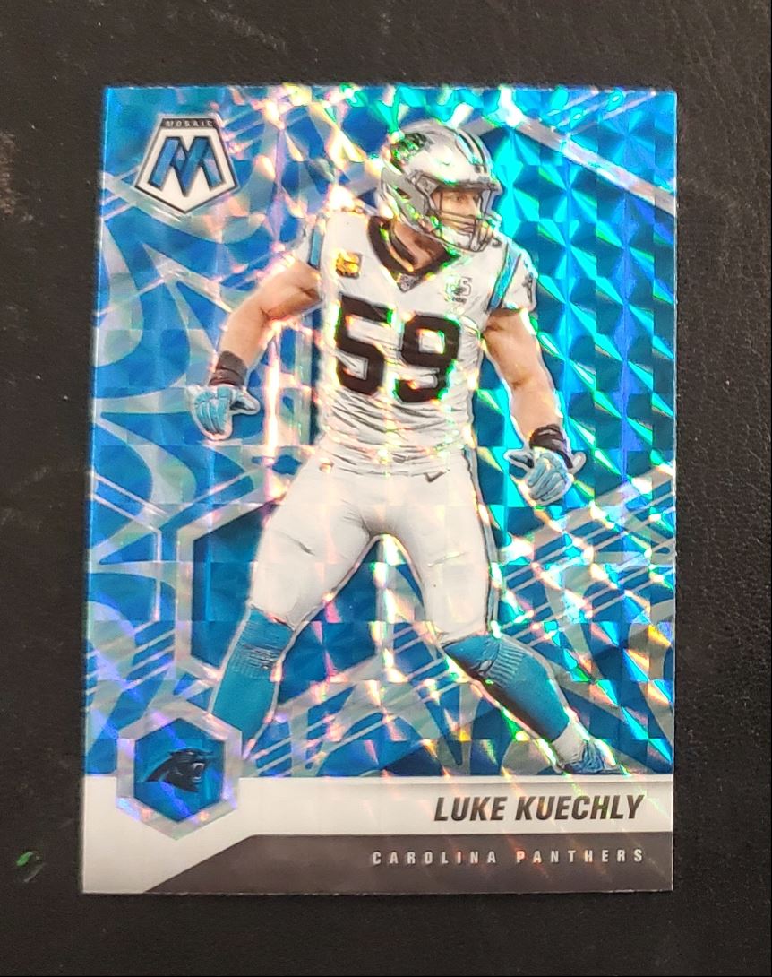 2021 Panini Mosaic Blue Reactive Luke Kuechly