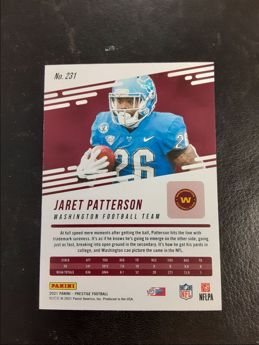 2021 Panini Prestige Jaret Patterson