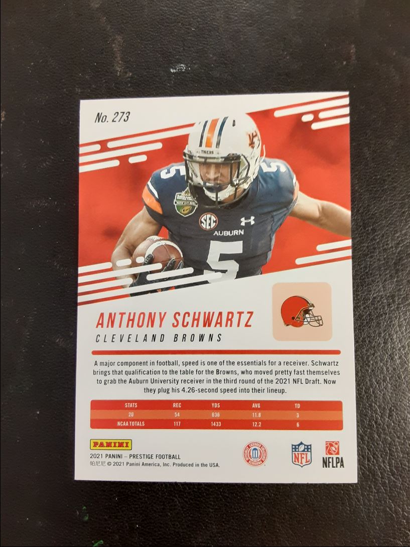 2021 Panini Prestige Anthony Schwartz