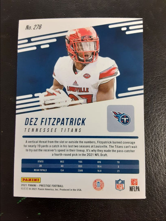 2021 Panini Prestige Dez Fitzpatrick