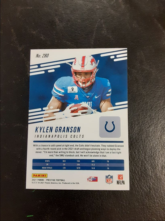 2021 Panini Prestige Kylen Granson