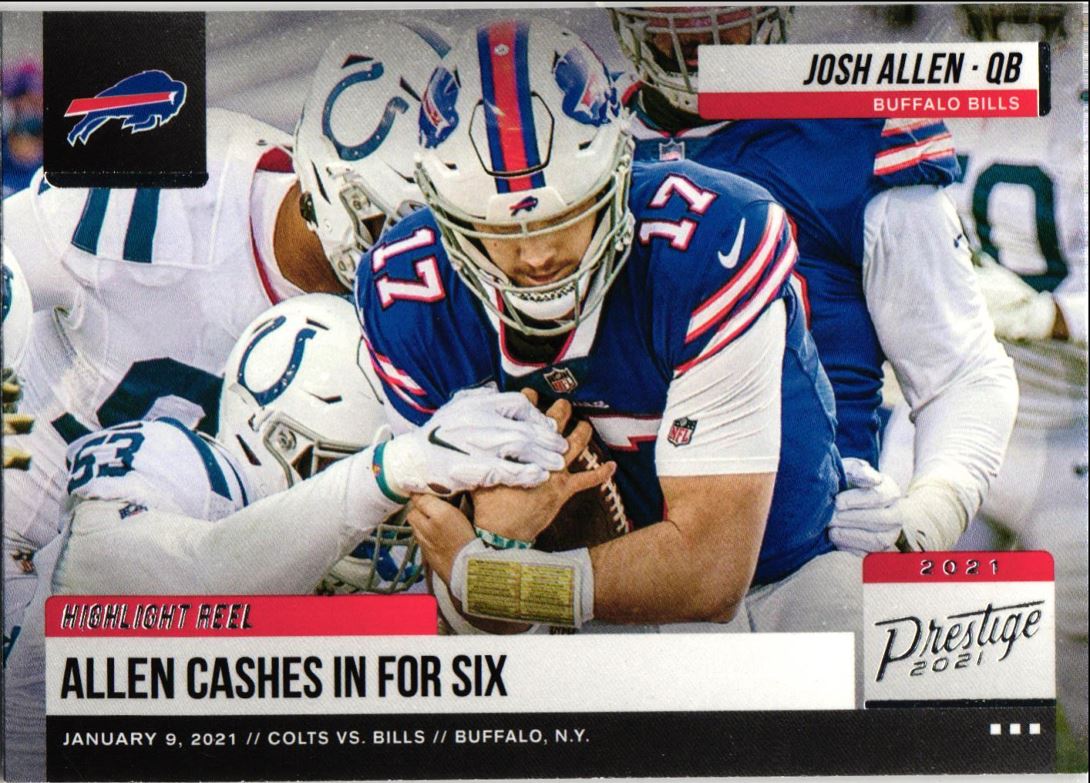 2021 Panini Prestige Highlight Reel Josh Allen