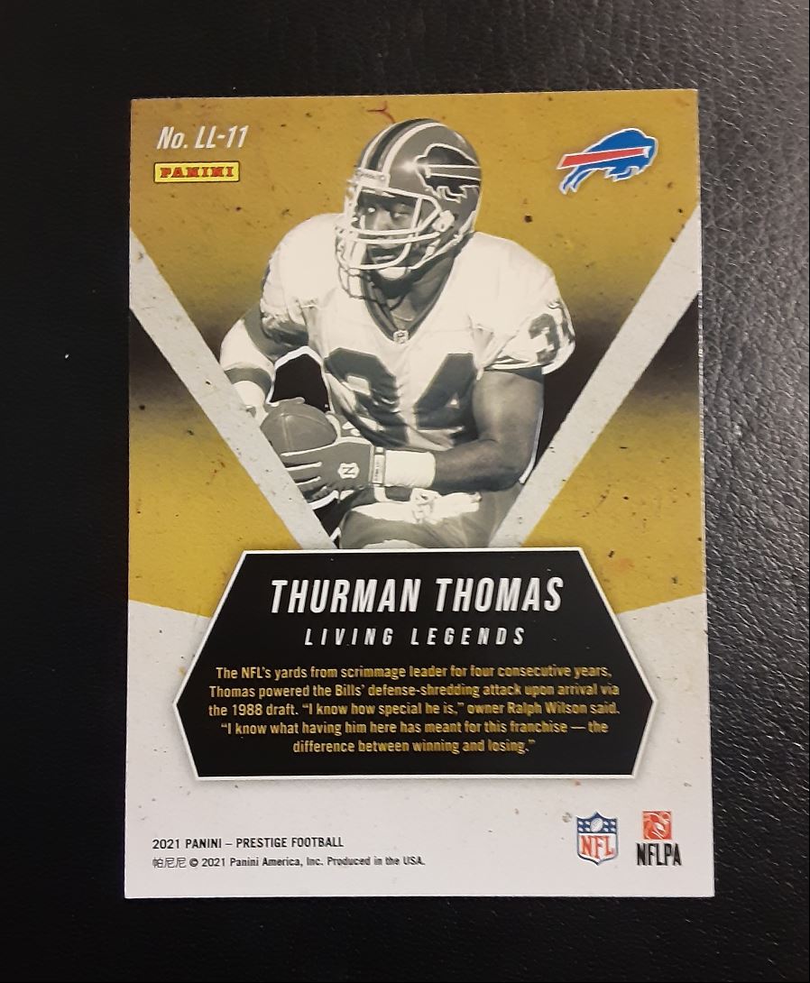 2021 Panini Prestige Living Legends Thurman Thomas