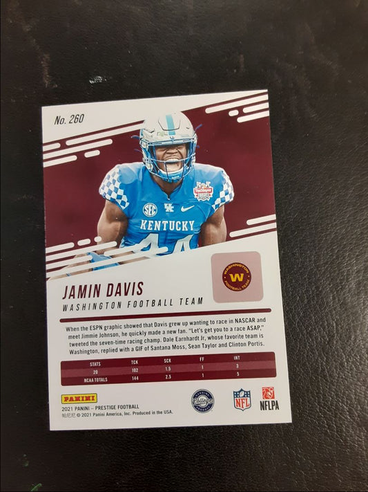 2021 Panini Prestige Xtra Points Astral Jamin Davis