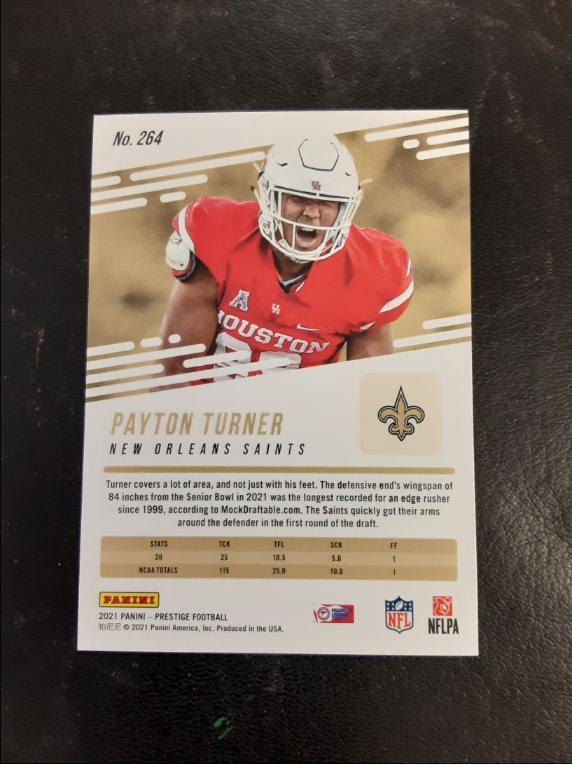 2021 Panini Prestige Xtra Points Astral Payton Turner