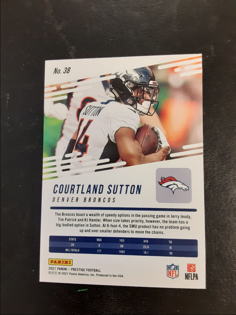 2021 Panini Prestige Xtra Points Astral Courtland Sutton