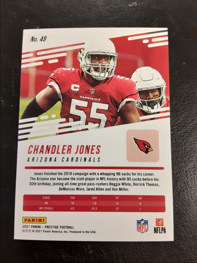 2021 Panini Prestige Xtra Points Astral Chandler Jones