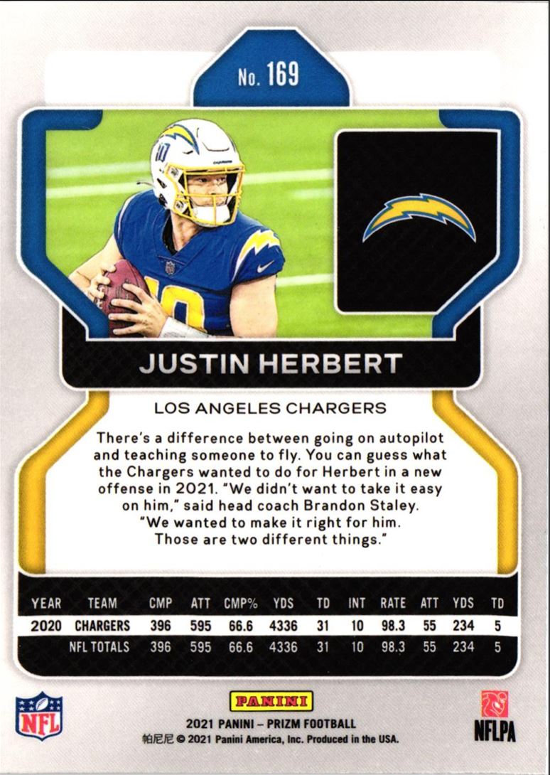 2021 Panini Prizm Justin Herbert