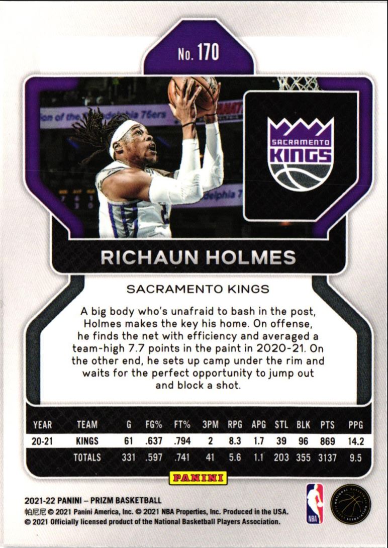 2021 Panini Prizm Richaun Holmes