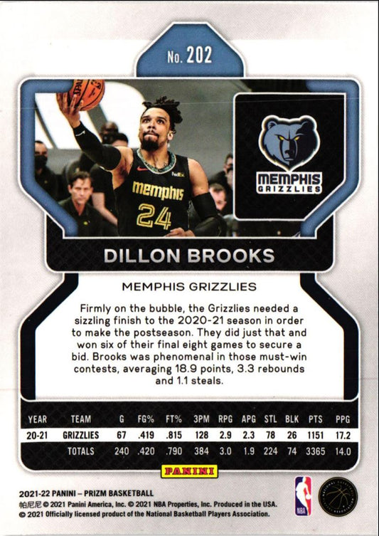 2021 Panini Prizm Dillon Brooks