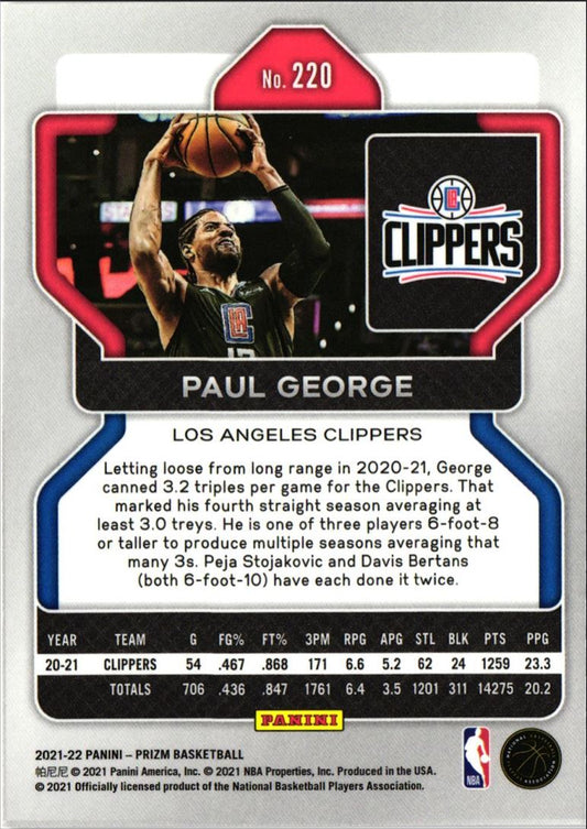 2021 Panini Prizm Paul George