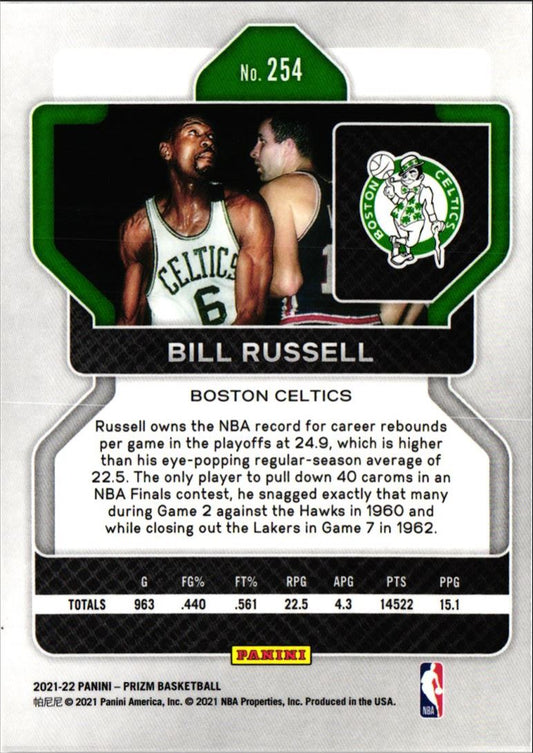 2021 Panini Prizm Bill Russell