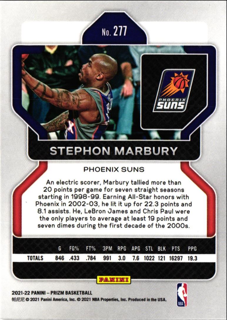 2021 Panini Prizm Stephon Marbury