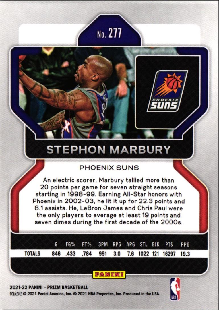 2021 Panini Prizm Stephon Marbury