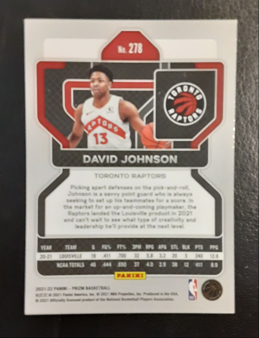 2021 Panini Prizm David Johnson