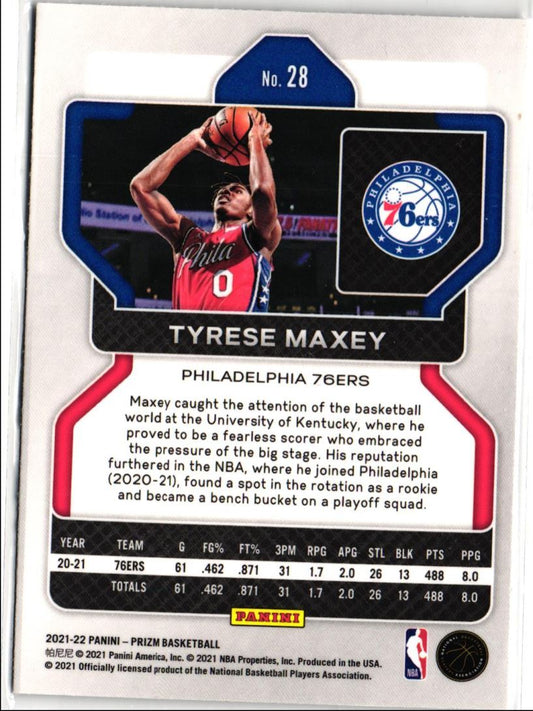 2021 Panini Prizm Tyrese Maxey