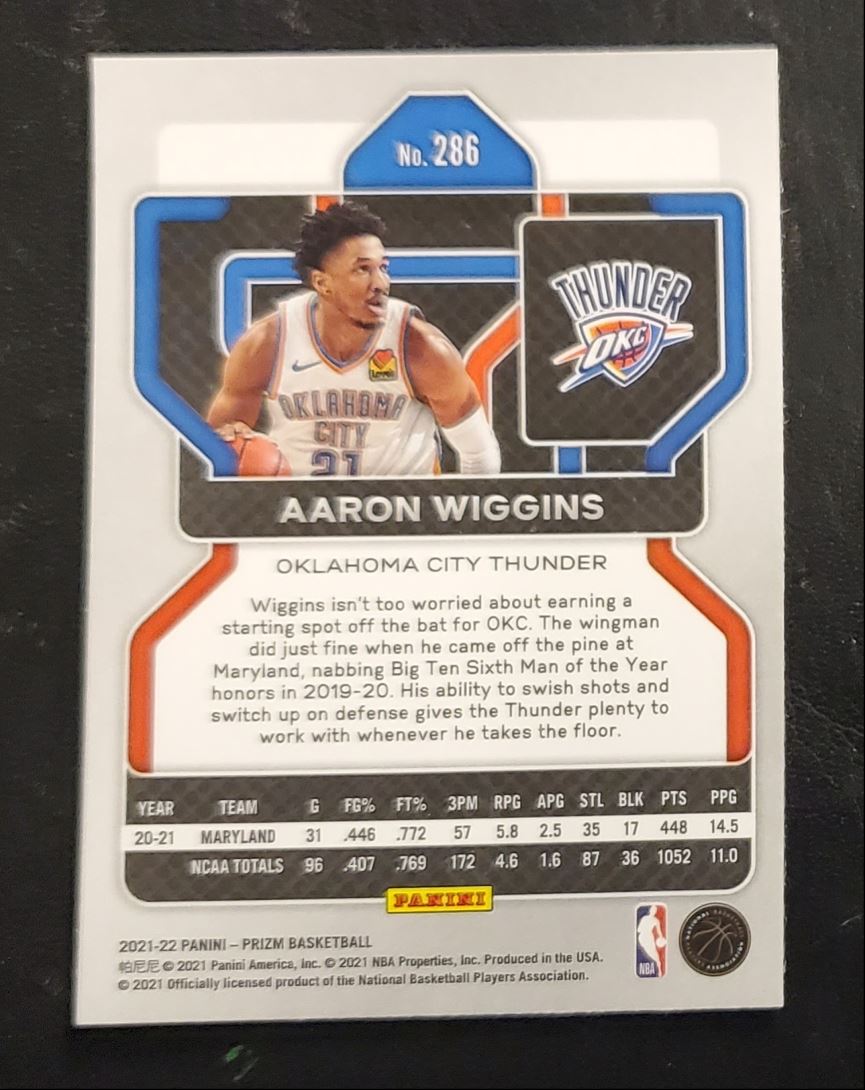 2021 Panini Prizm Aaron Wiggins