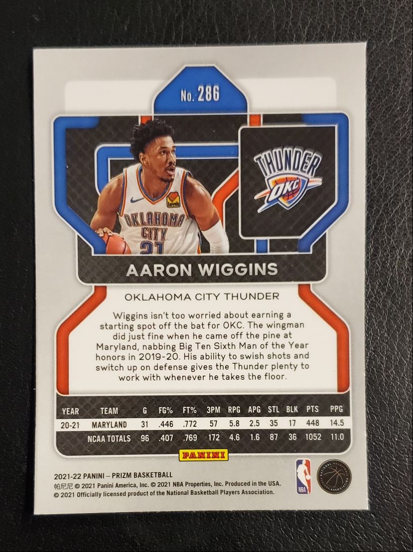 2021 Panini Prizm Aaron Wiggins