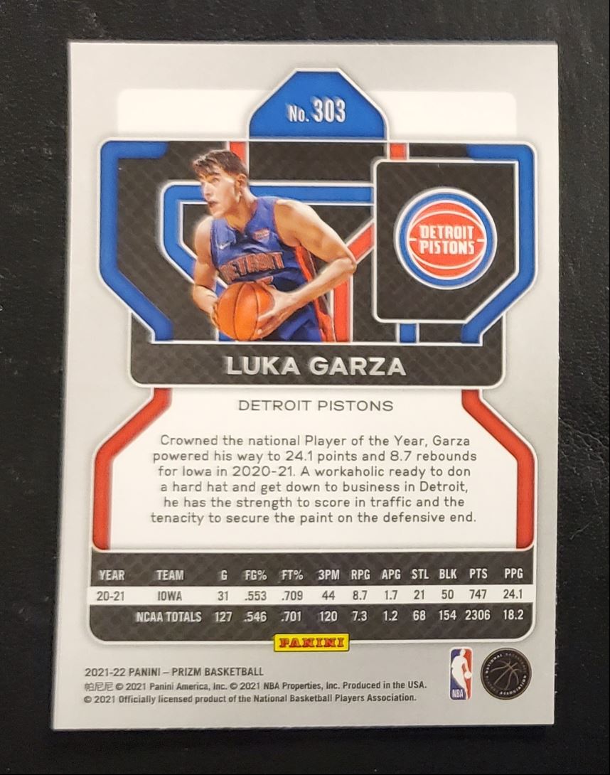 2021 Panini Prizm Luka Garza