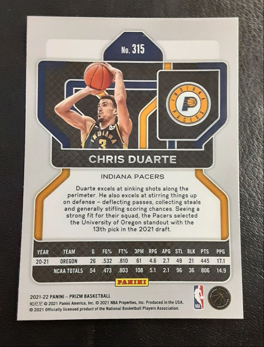 2021 Panini Prizm Chris Duarte