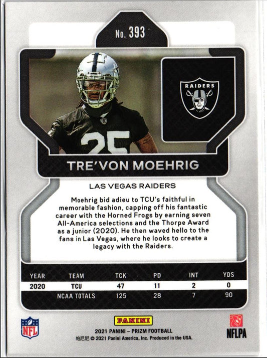 2021 Panini Prizm Tre'von Moehrig