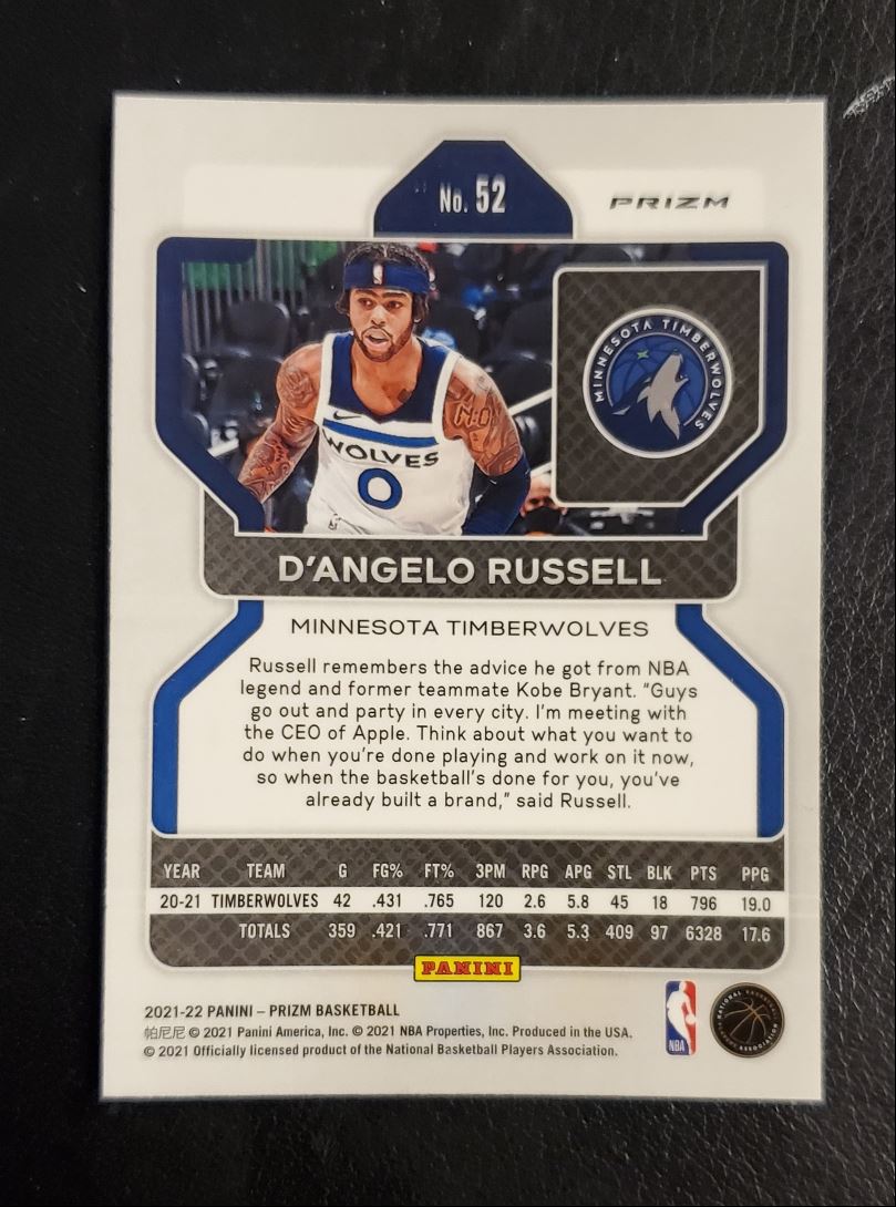 2021 Panini Prizm D'Angelo Russell