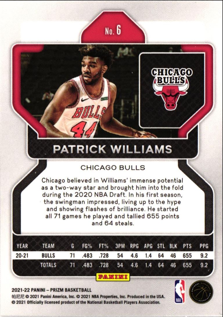 2021 Panini Prizm Patrick Williams