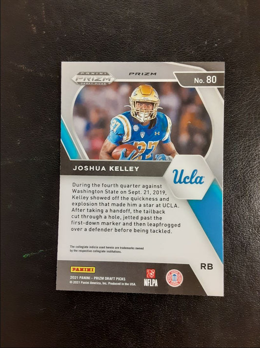 2021 Panini Prizm Collegiate Draft Silver Prizm Joshua Kelley