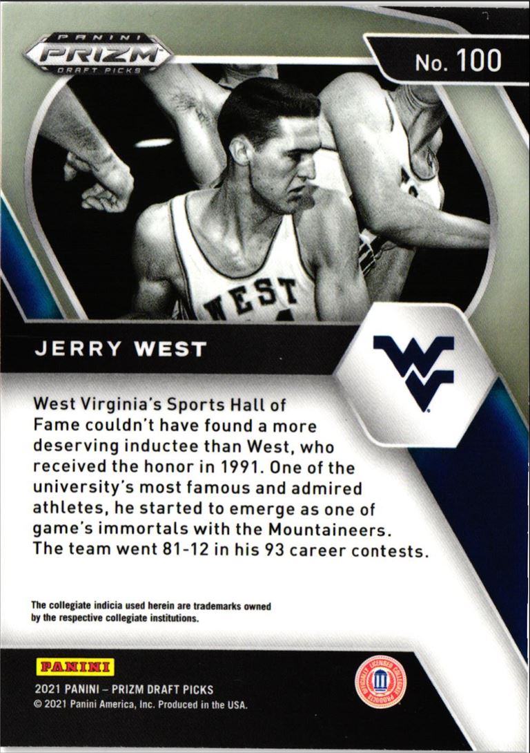 2021 Panini Prizm Draft Picks Jerry West