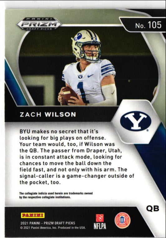 2021 Panini Prizm Draft Picks Zach Wilson