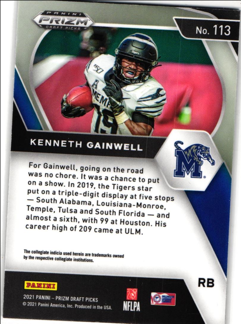 2021 Panini Prizm Draft Picks Kenneth Gainwell