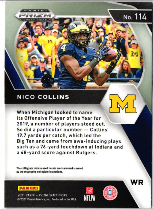 2021 Panini Prizm Draft Picks Nico Collins