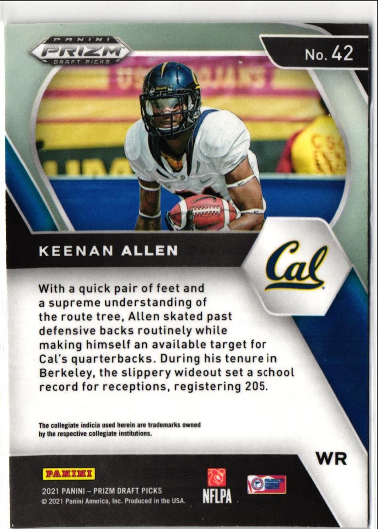 2021 Panini Prizm Draft Picks Keenan Allen