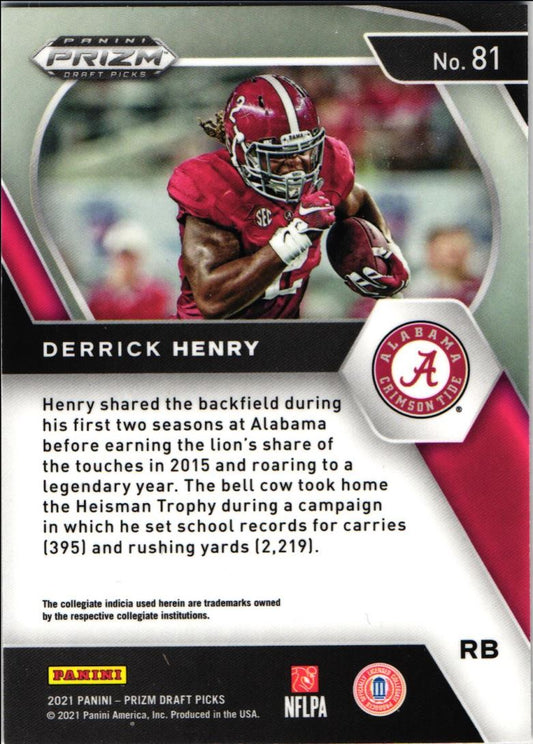 2021 Panini Prizm Draft Picks Derrick Henry