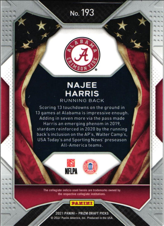 2021 Panini Prizm Draft Picks All-Americans Najee Harris