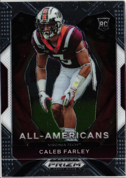 2021 Panini Prizm Draft Picks All-Americans Caleb Farley