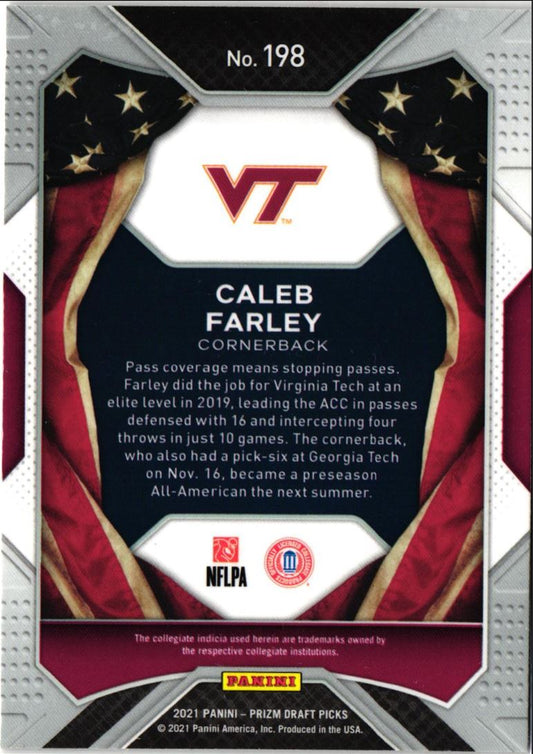 2021 Panini Prizm Draft Picks All-Americans Caleb Farley