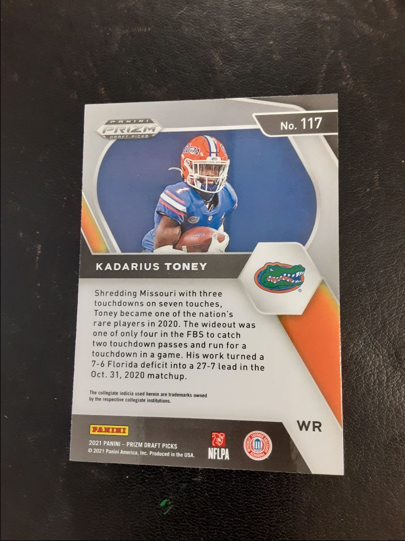 2021 Panini Prizm Draft Picks Collegiate Kadarius Toney