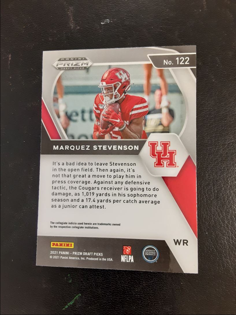 2021 Panini Prizm Draft Picks Collegiate Marquez Stevenson