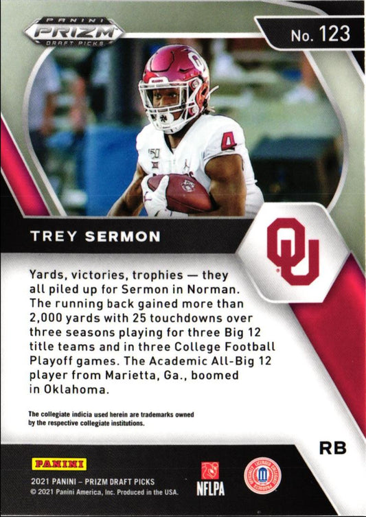 2021 Panini Prizm Draft Picks Collegiate Trey Sermon