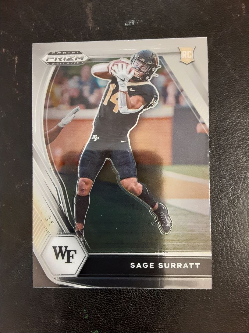 2021 Panini Prizm Draft Picks Collegiate Sage Surratt