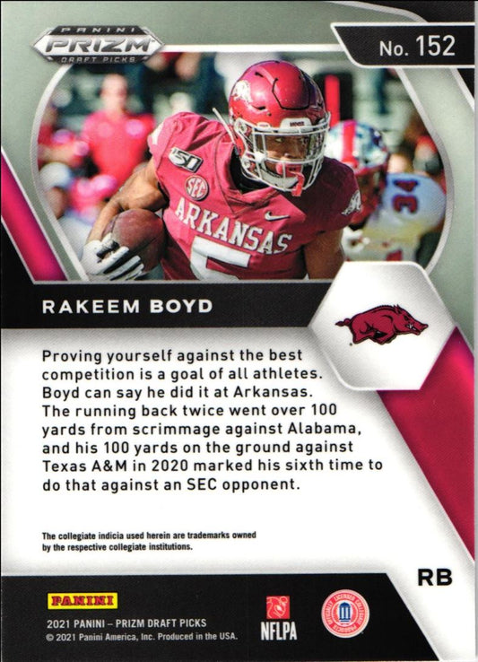 2021 Panini Prizm Draft Picks Collegiate Rakeem Boyd