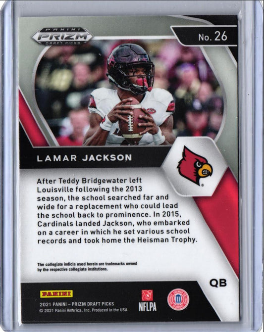 2021 Panini Prizm Draft Picks Collegiate Lamar Jackson