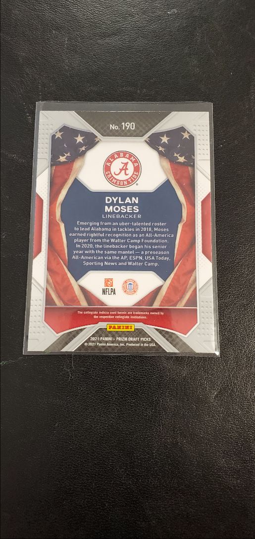 2021 Panini Prizm Draft Picks Collegiate All-American Dylan Moses