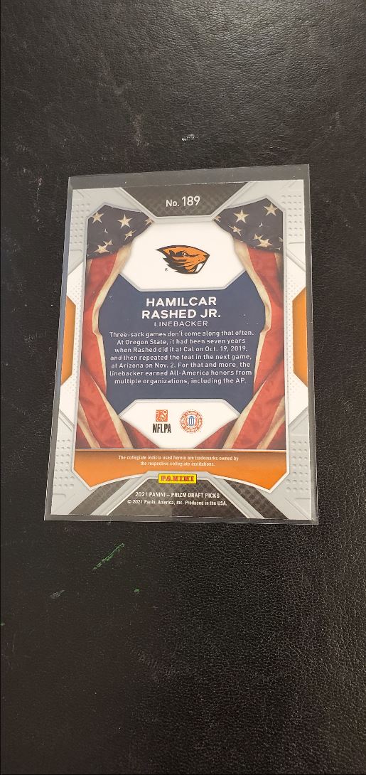 2021 Panini Prizm Draft Picks Collegiate All-Americans Hamilcar Rashed Jr.