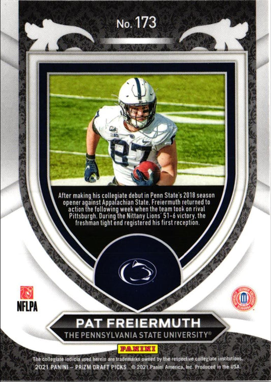 2021 Panini Prizm Draft Picks Collegiate Crusade Pat Freiermuth