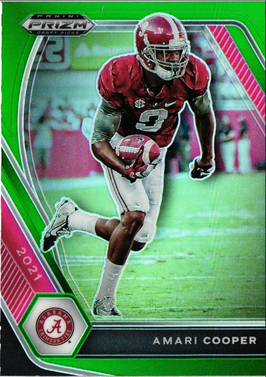 2021 Panini Prizm Draft Picks Collegiate Green Prizm Amari Cooper