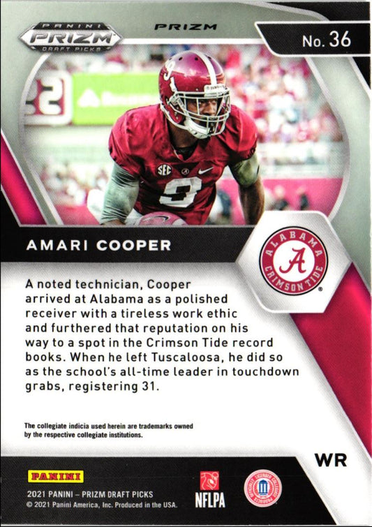 2021 Panini Prizm Draft Picks Collegiate Green Prizm Amari Cooper