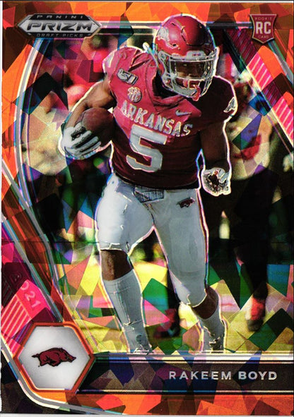 2021 Panini Prizm Draft Picks Collegiate Orange Ice Rakeem Boyd